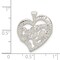 Sterling Silver Grandma Heart Charm Pendant Jewelry 20mm x 22mm